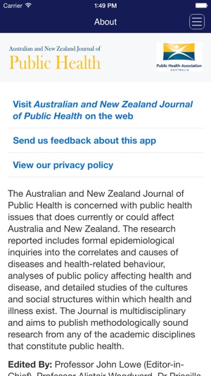 Australian and New Zealand Journal of Public Health(圖5)-速報App