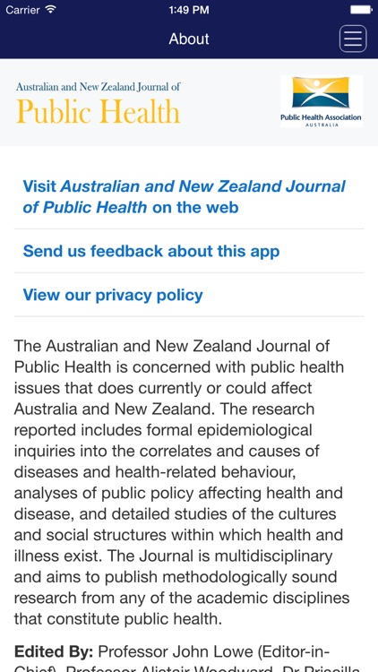 Australian and New Zealand Journal of Public Health screenshot-4
