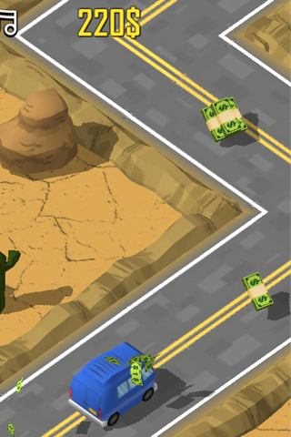 Money Bus Furious - The Fast Zigzag Highway Free Game screenshot 2