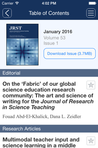 Journal of Research in Science Teaching screenshot 2