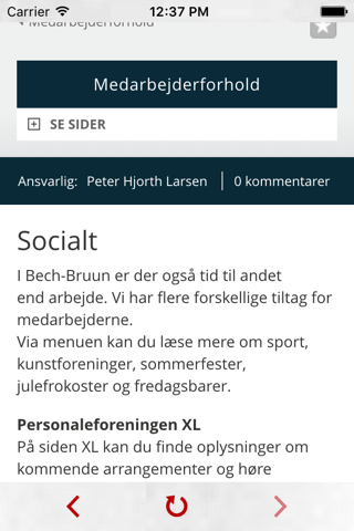 Bech-Bruun Intranet app screenshot 3