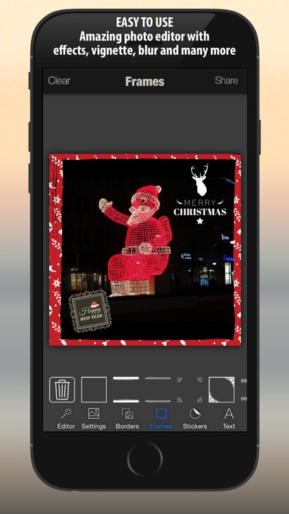 Xmas Photo Card Maker : Merry Christmas & Happy New Year Stickers, Borders, Pic Frames screenshot-3