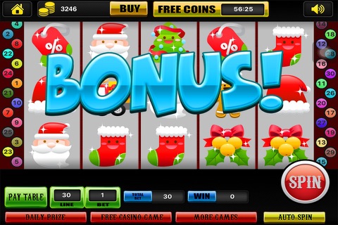 Christmas Bash Slots Las Vegas - Pro Casino Slot Machine Games! screenshot 4