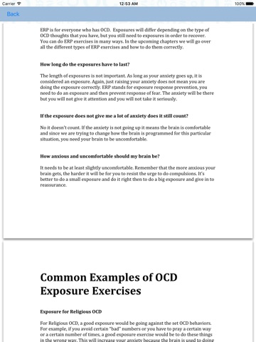 ERP For OCD - Exposure  Response Prevention For Obsessive Compulsive Disorder Recovery screenshot 2