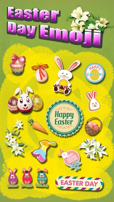 How to cancel & delete Happy Easter Emoji.s - Holiday Emoticon Sticker for Message & Greeting from iphone & ipad 1