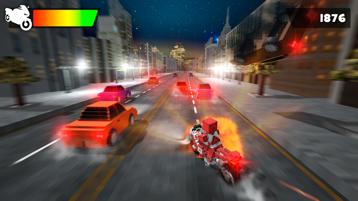 Blocky Superbikes Race Game  Free Cube City Moto Racing