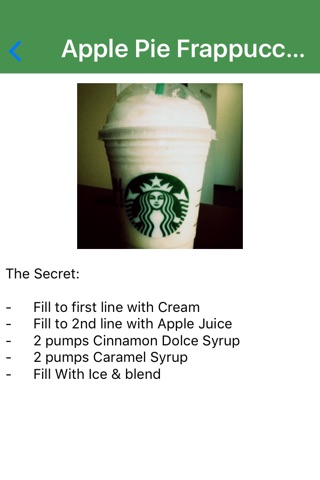 Secret Menu For Starbucks Drinks & Beverages screenshot 3
