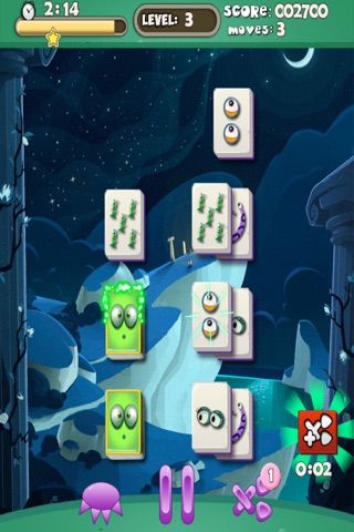 Weird Tiny Monster Mahjong - Addicting Chinese tile-matching board game screenshot 3
