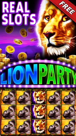 老虎機 - Lion Party Casino Slots - Free Vegas Slot Machine Game(圖1)-速報App