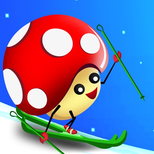 Mushroom Fun Ski Race Icon