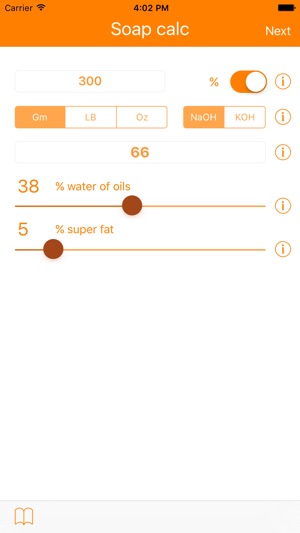 Soap calculator PRO