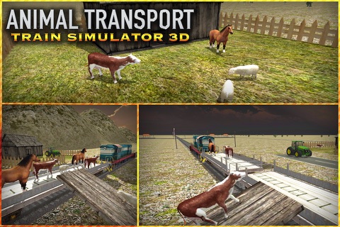 Animal Transport Train Simulator 3D screenshot 2