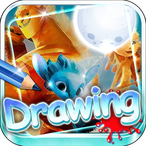 Drawing Desk Guardian of the Moon : Draw and Paint  Coloring Book Edition icon