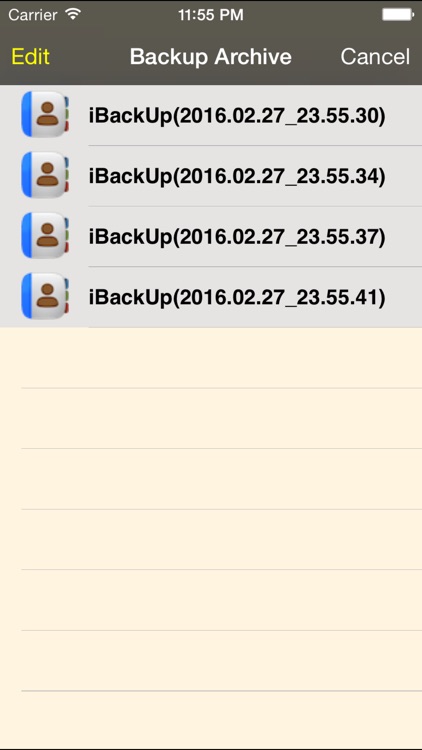 Backup of Contacts screenshot-3