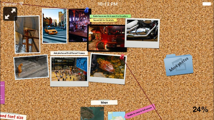 Pinnic - bulletin board with photos files audio