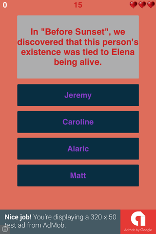 Trivia for Vampire Diaries - Super Fan Quiz for Vampire Diaries Trivia - Collector's Edition screenshot 4