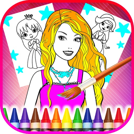 Princess Coloring Game Girls Paint Games Coloring and Drawing FREE