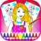 Princess Coloring Game - Girls Paint Games Coloring and Drawing - FREE is a tool for coloring for the children