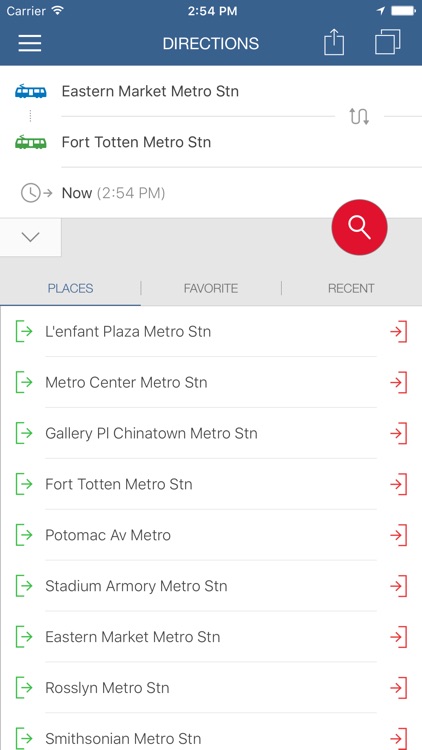 ezRide Washington Metro - Transit Directions for Bus and Subway including Offline Planner