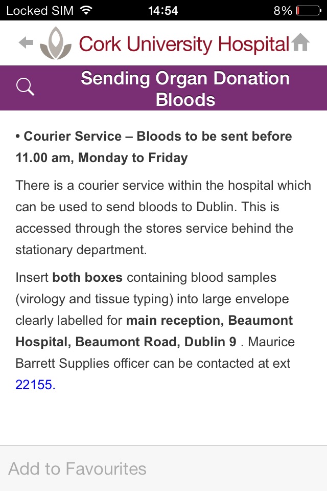 Cork University Hospital ICU Guidelines screenshot 4