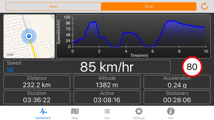 Speedometer Plus - Record distance, speed, acceleration and more...