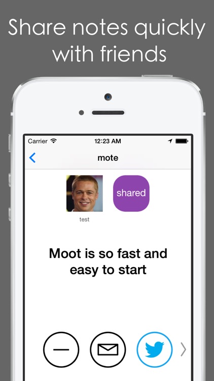 moot app - social notes