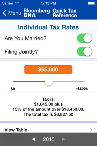 Quick Tax Reference screenshot 3