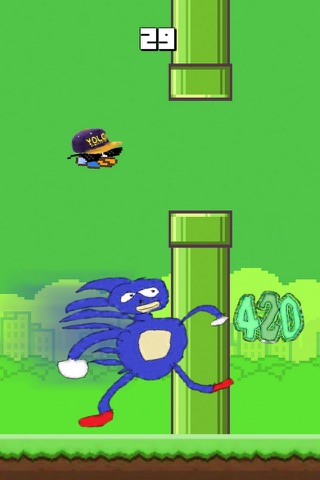 Bird 420 - MLG Flappy edition screenshot 2
