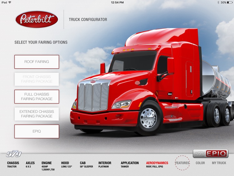 Peterbilt 579 Truck Configurator