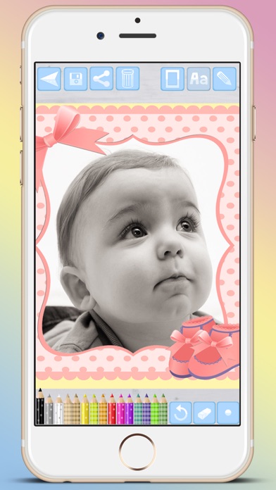 How to cancel & delete Photo frames for babies and kids for your album from iphone & ipad 3