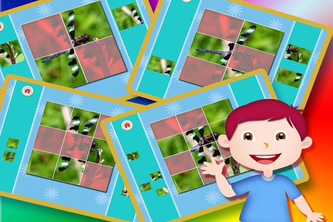 ABC Picture Jigsaw Puzzle - 宝宝拼昆虫世界大巴士免费游戏 screenshot 3