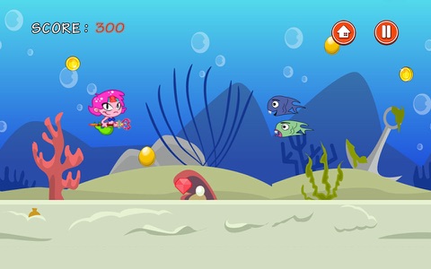 Undersea Adventure Game Free - The Little Mermaid Version screenshot 2
