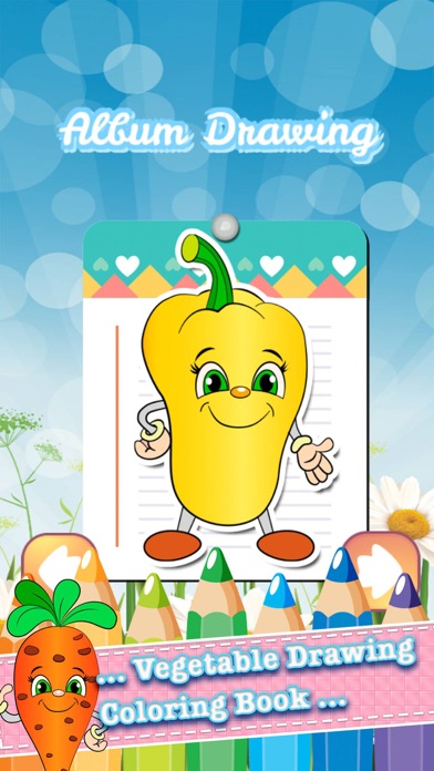 Livre Coloriage Dessin Légumes - caricature mignonne art idées pages pour les enfantsCapture d'écran de 1