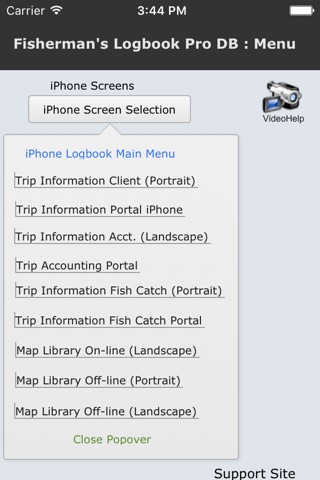 Fishermans Logbook Pro DB screenshot 2