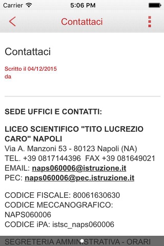 LSS Tito Lucrezio Caro Napoli screenshot 2