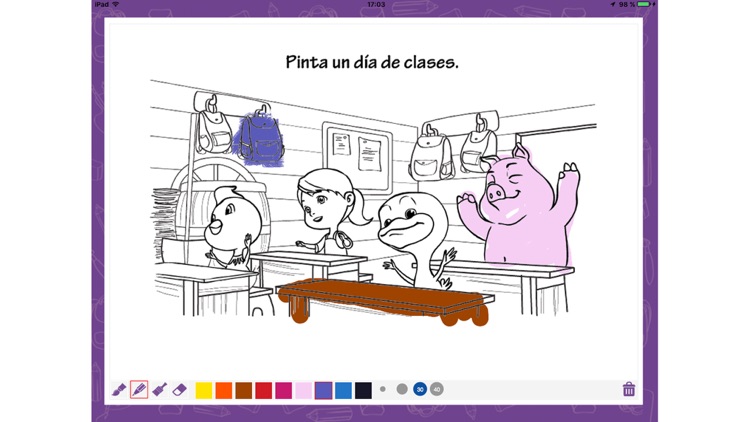 Perro Chocolo: Colorea y Aprende: La escuelita screenshot-3