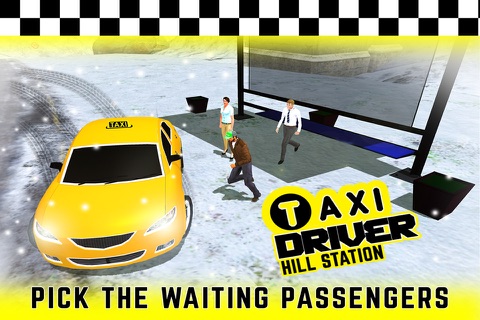 Taxi Driver Snow Hill Station 3D : Offroad Drive screenshot 3