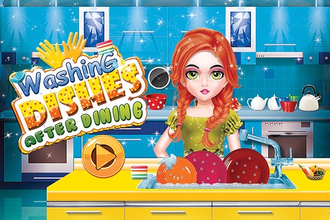 Washing Dishes After Dining games for girls screenshot 4