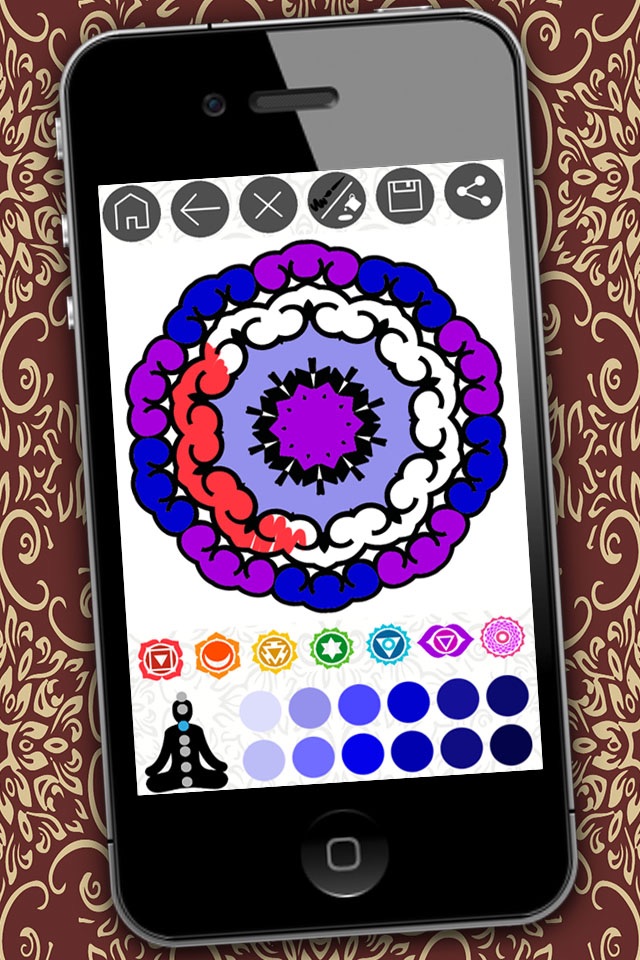 Mandalas coloring book – Secret Garden colorfy game for adults screenshot 2