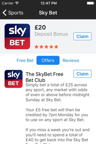 Free Bets UK screenshot 3