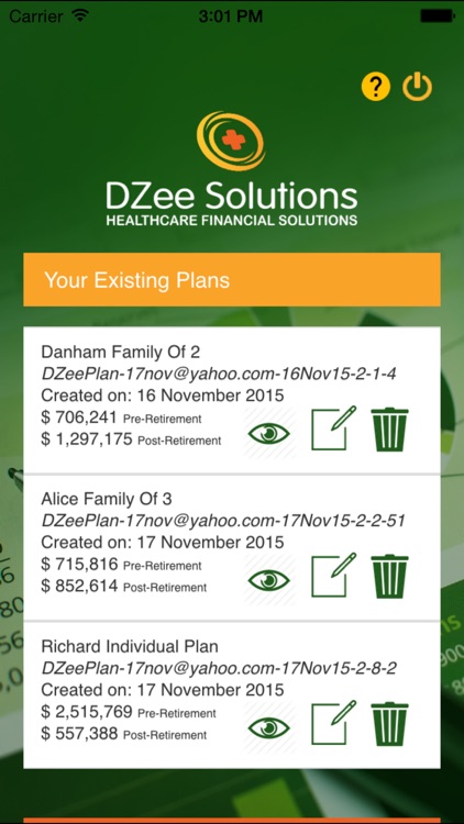 DZEE Healthcare Expenses Planner