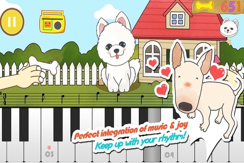 Puppy Concert Pro-Repeat what you blindly hear on the piano screenshot 3