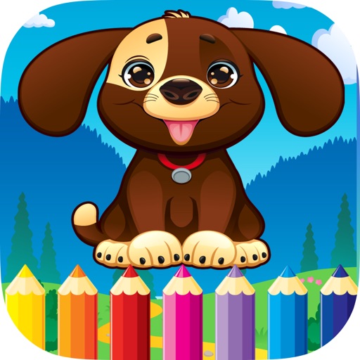 Cat & Dog Coloring Book - Animals Drawing and Painting Free icon