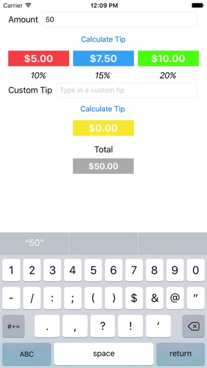 Tip Calculator - Kyle Dampier