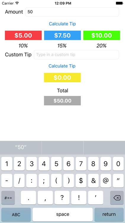 Tip Calculator - Kyle Dampier
