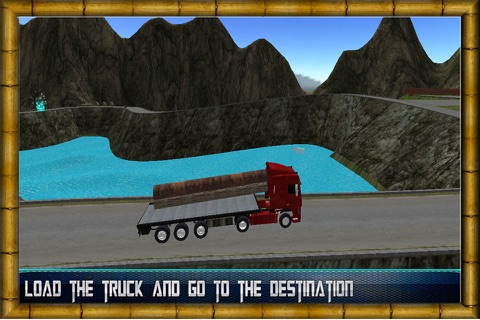 Truck Driver Simulator 2016 - Log cargo transporter truck 4x4 offroad parking game screenshot 4