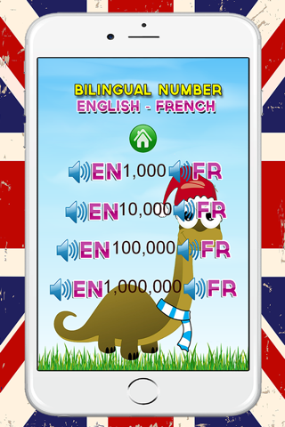 Learn English to French Number 1 to 100 Free : Bilingual for Kindergarten and Preschool screenshot 4
