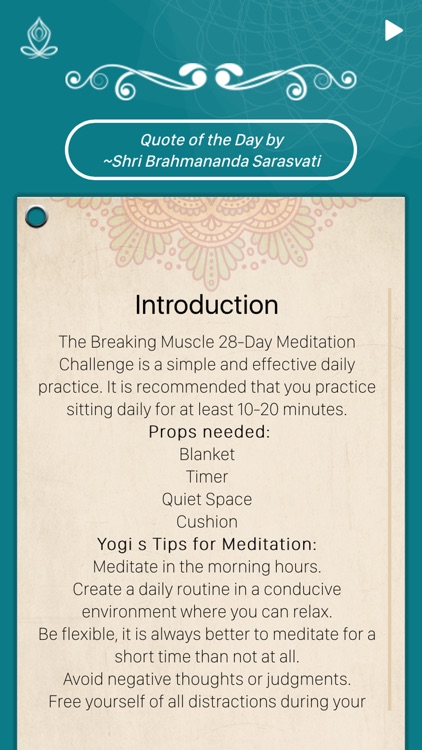 28 Day Meditation Challenge