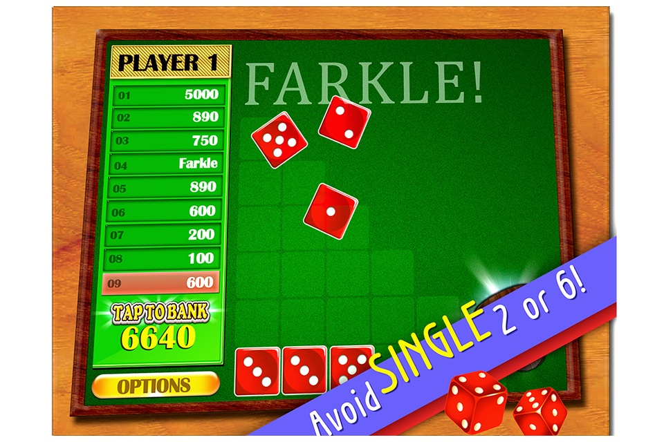 Farkel Darsh Mania - Hot Dice Addict Board Game Free screenshot 3