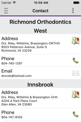 Richmond Orthodontics screenshot 2